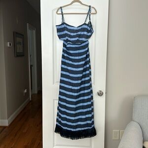 Sold Out Vestique Window Seat Maxi Dress w/ Fringe Hem